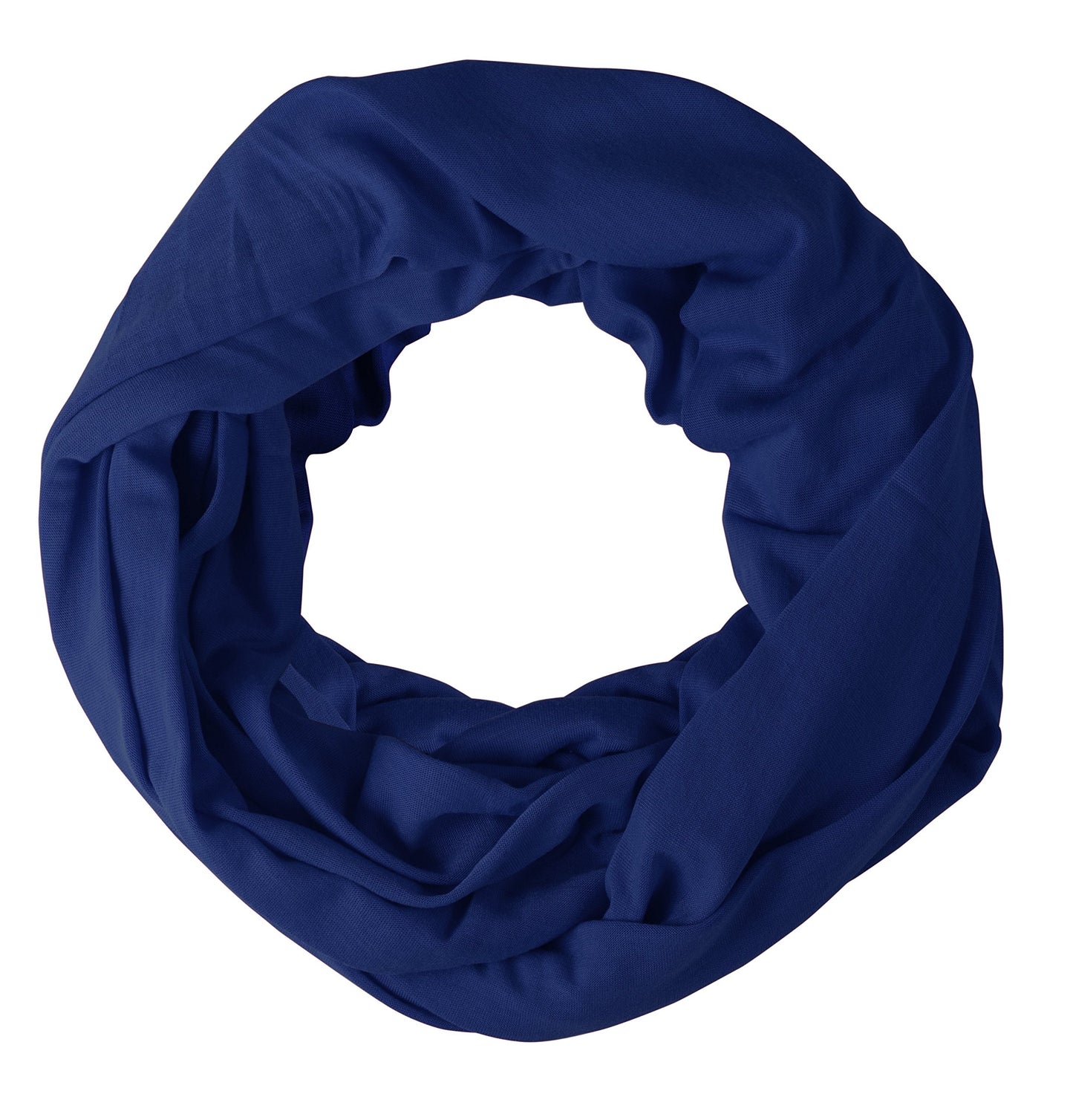 Wholesale Bulk Lot: Cotton Soft Royal Blue Infinity Loop Scarf Jersey Knit Reseller Pack