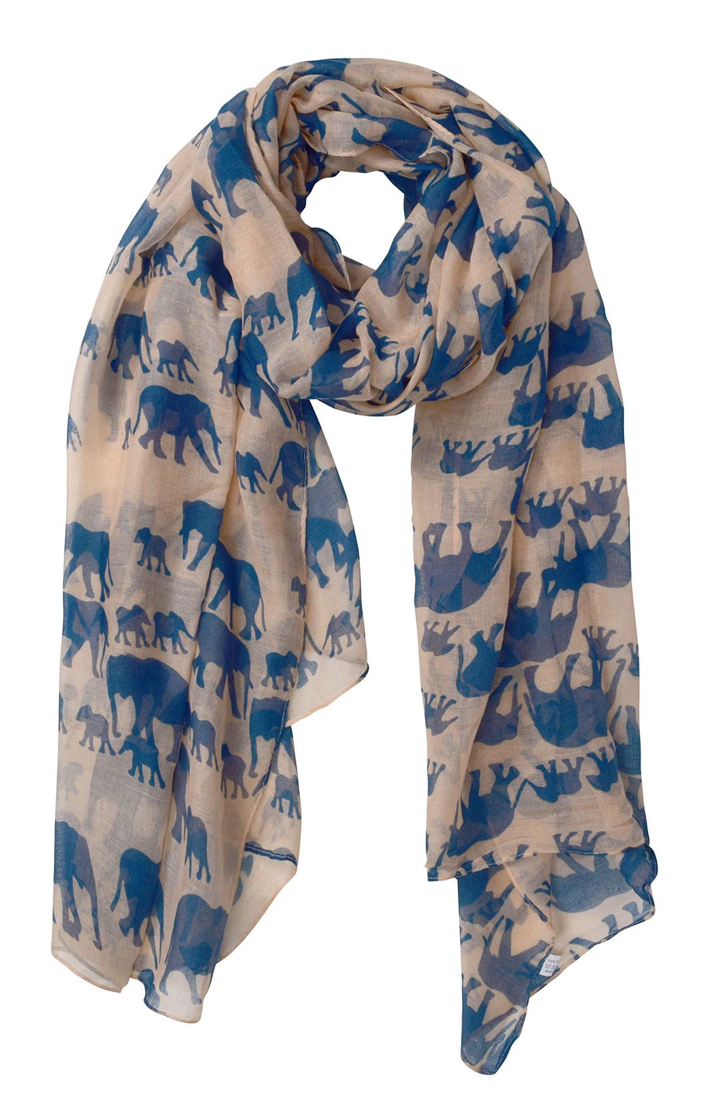 Wholesale Bulk Lot: Trendy Lightweight Animal Print Elephant Wrap Scarf Shawl for Resellers