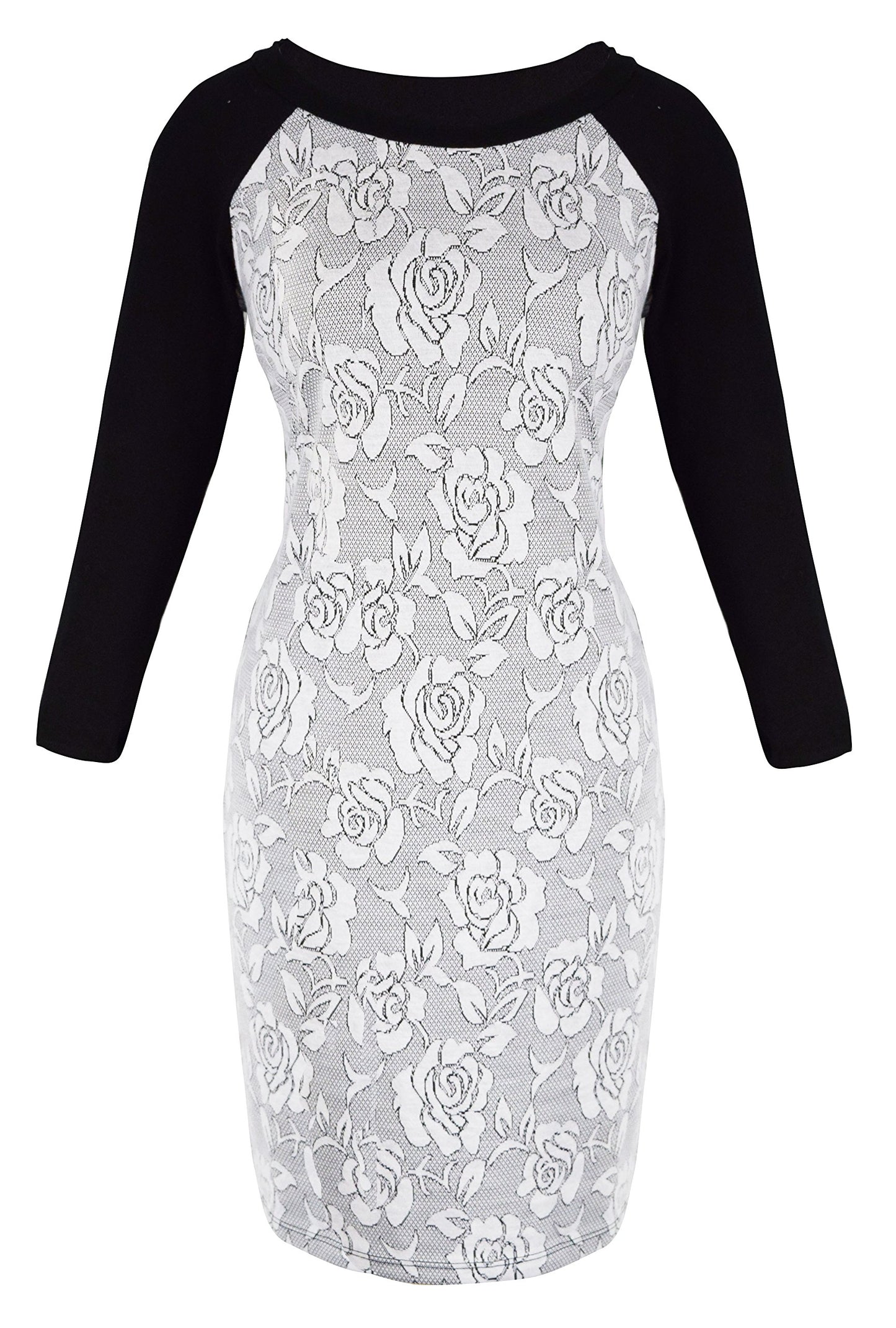 Wholesale Bulk Lot: Floral Chic 3/4 Sleeve Printed Sheath Business Dress Medium