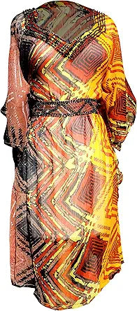 Wholesale Bulk Lot: Tribal Geometric Print Long Sleeve Tunic Mini Dress Blue Small