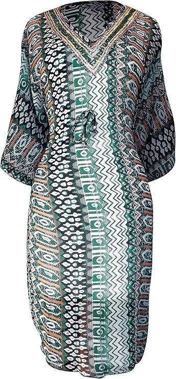 Wholesale Bulk Lot: Tribal Print Long Sleeve Summer Tunic Mini Dress Teal XL