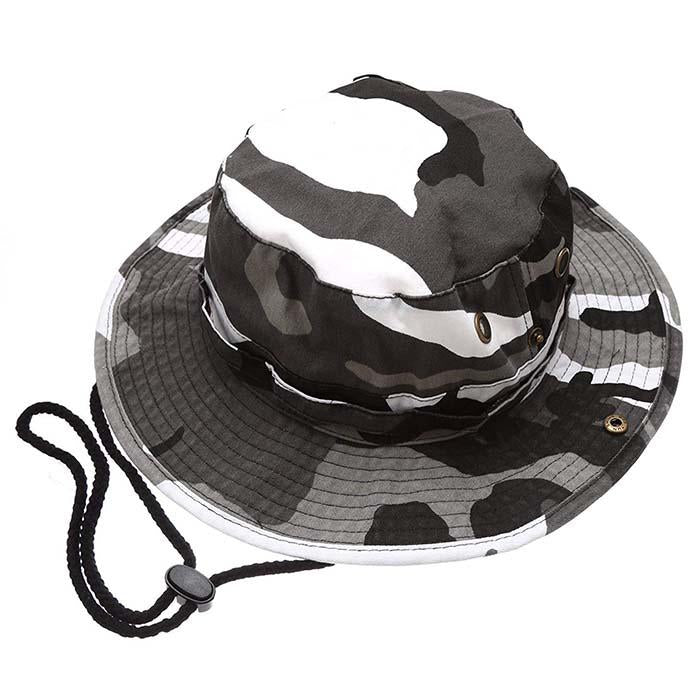 Newhattan Cotton Camo Safari Bucket hats Foldable