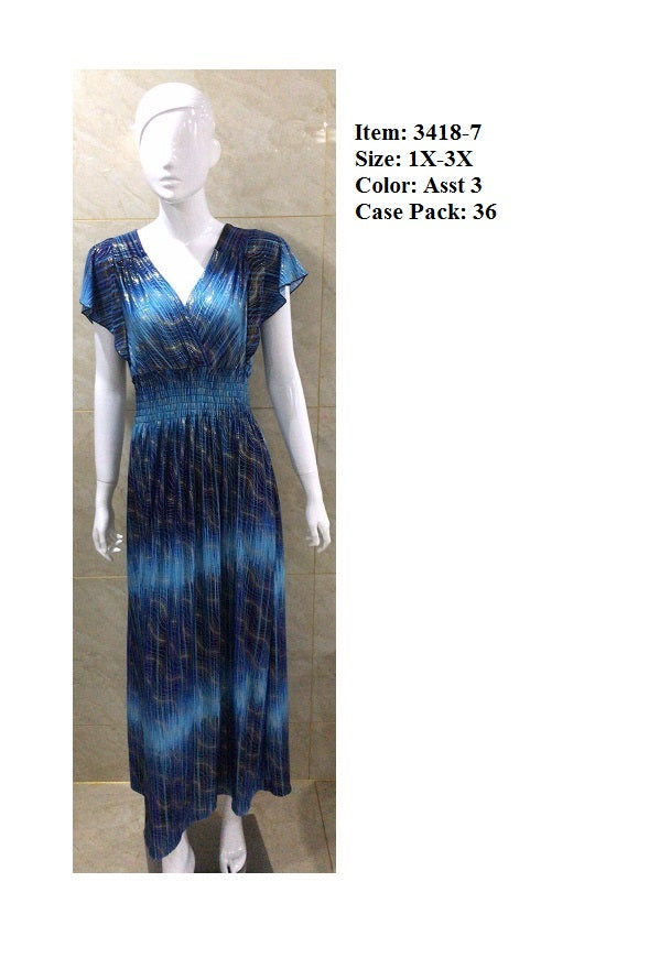 Plus Maxi Dress Ruffle GDP554621-AT