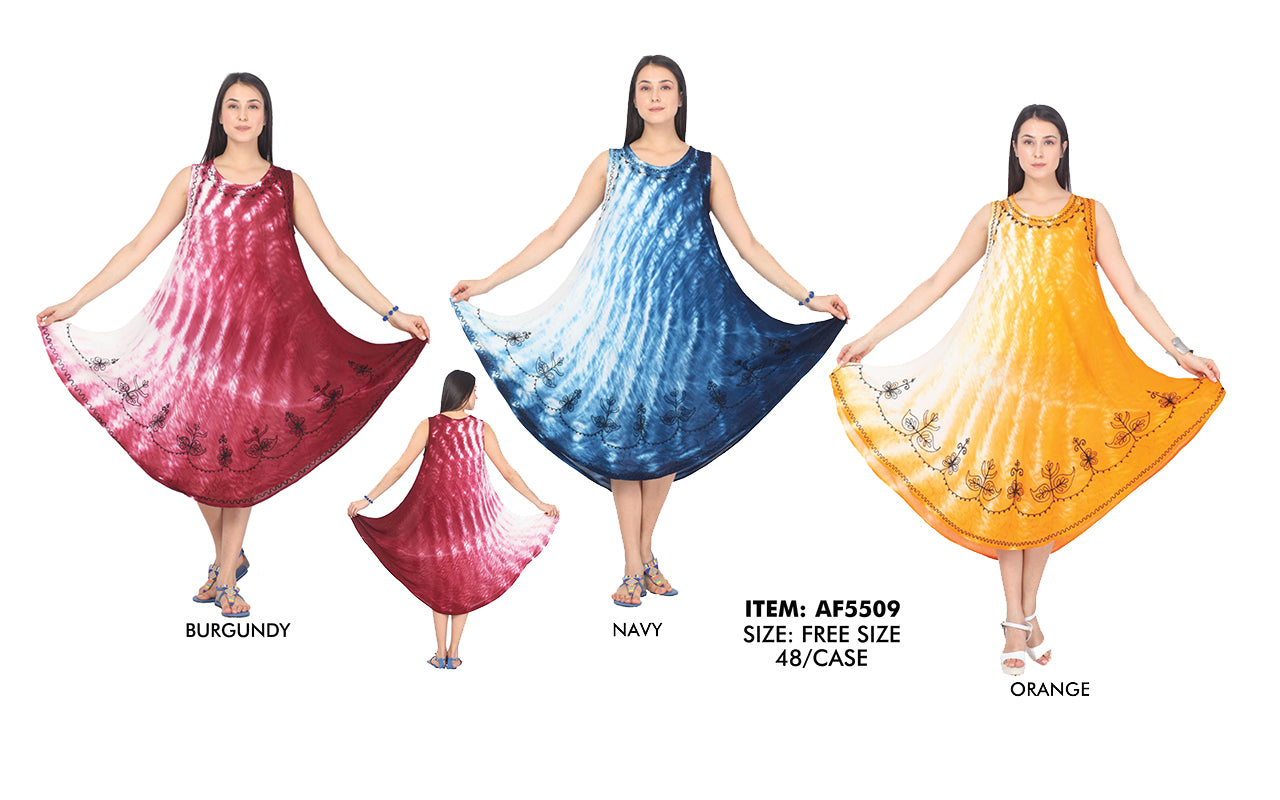 Rayon Tie Dye Dress GDPAF5509-AT