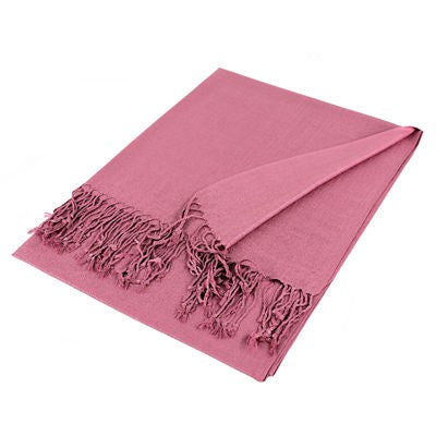 Wholesale Bulk Pack Solid Pashmina Scarf - Berry
