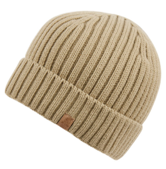 Unisex Knit Beanie Hat With Fleece Lining