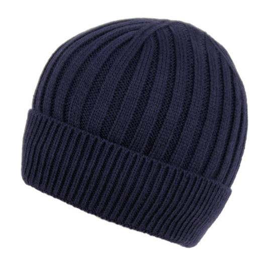 Men'S Cable Beanie With Sherpa Fleece Lining