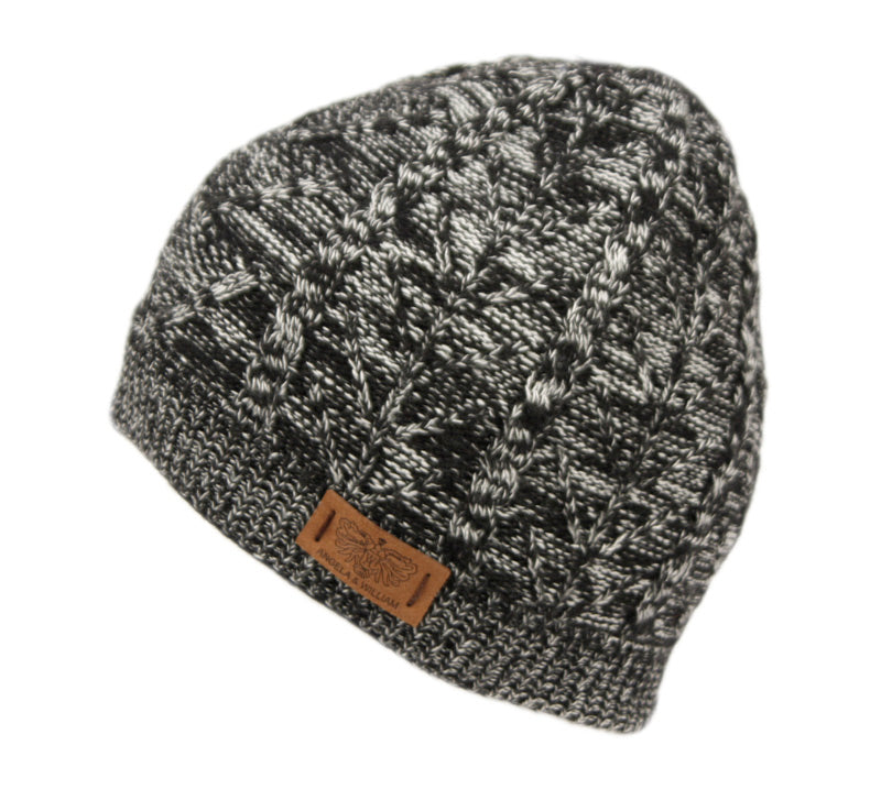 Reversible Double Layer Chunky Cable Knit Beanie