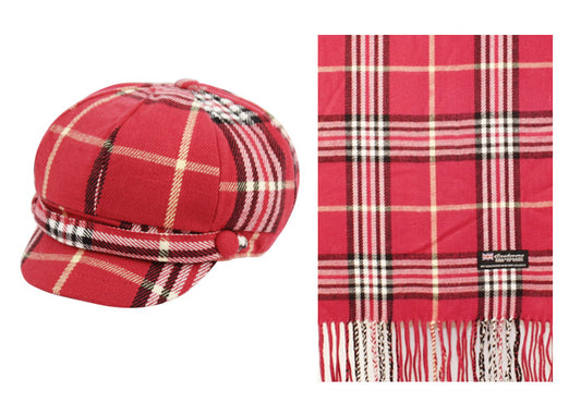 Cabbie Hats And Scarf Sets