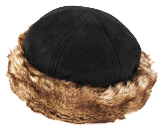 Winter Faux Suede With Fur Cuff Hats