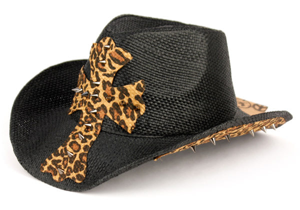 Fashion Leopard Cowboy Hats