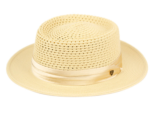 Richman Brothers Polybraid Hats With Pleat Silk Band