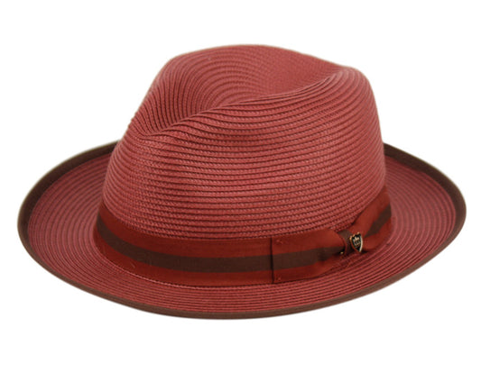 Richman Brothers Polybraid Fedora Hats With Grosgrain Band