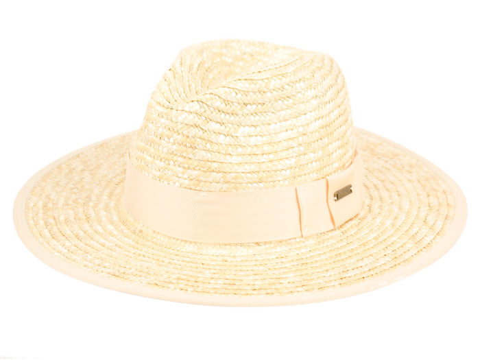 Straw Panama Hats With Grosgrain Band