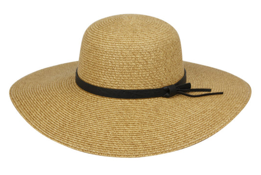 Straw Floppy Hats With Leather Band