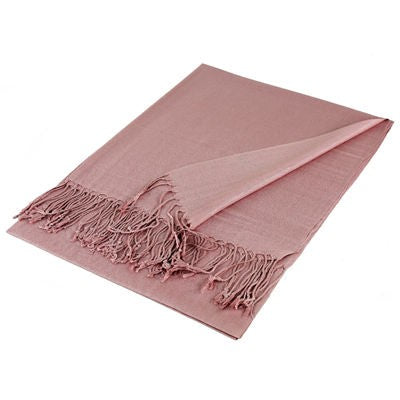 Wholesale Pink Solid Pashmina Scarf