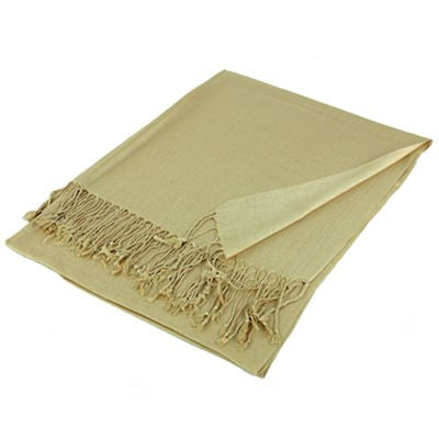 Wholesale Champagne Solid Pashmina Scarf