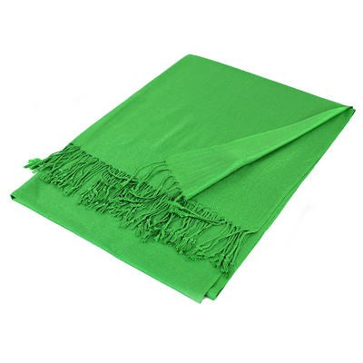 Wholesale Green Solid Pashmina Scarf