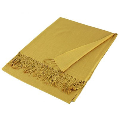 Wholesale Gold Solid Pashmina Scarf