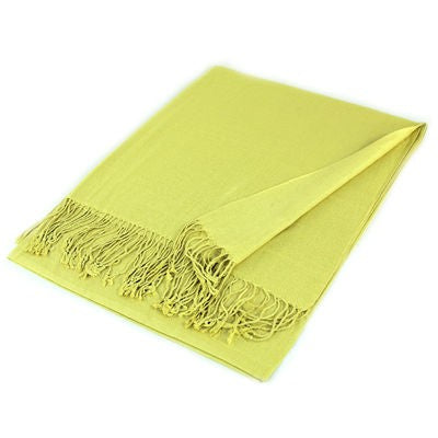 Wholesale Yellow Solid Pashmina Scarf