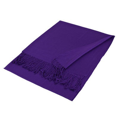 Wholesale Purple Solid Pashmina Scarf