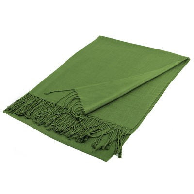 Wholesale Olive Green Solid Pashmina Scarf
