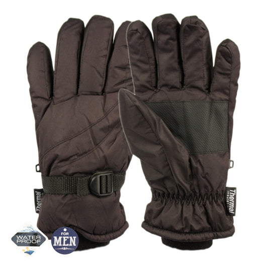 Men'S Waterproof Ski Glove W/Thermal Fleece Lining