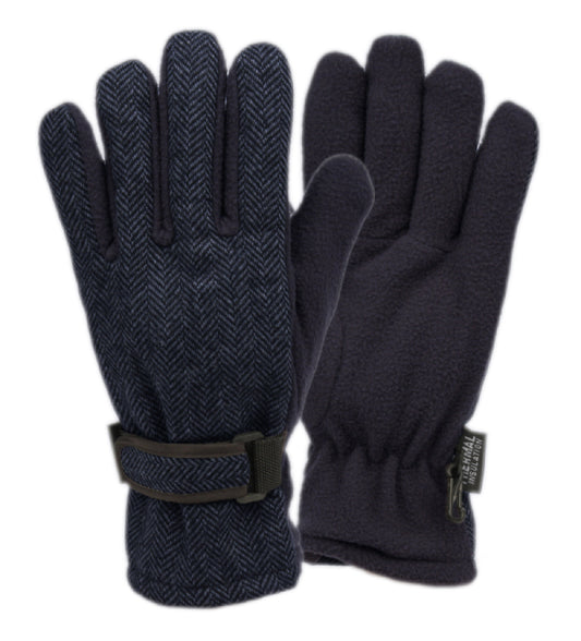 Men'S Wool Blend Glove W/Thermal Fleece Lining