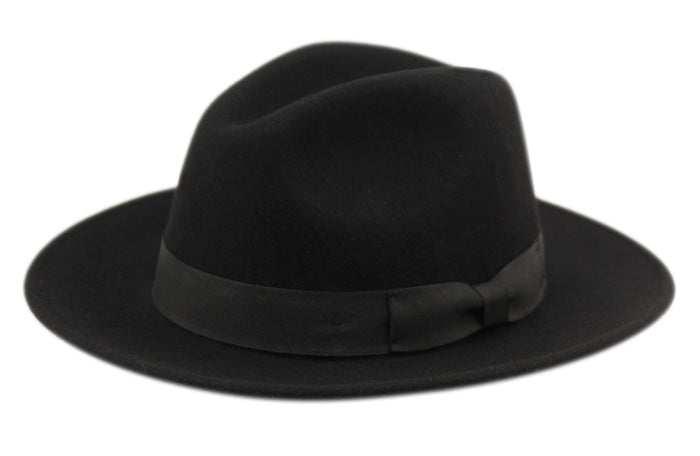 Wool Felt Fedora Hats With Grosgrain Band
