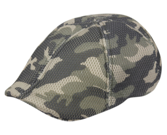 Mesh Camouflage Duckbill Ivy Caps