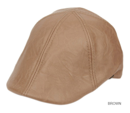Faux Leather Duckbill Ivy Cap
