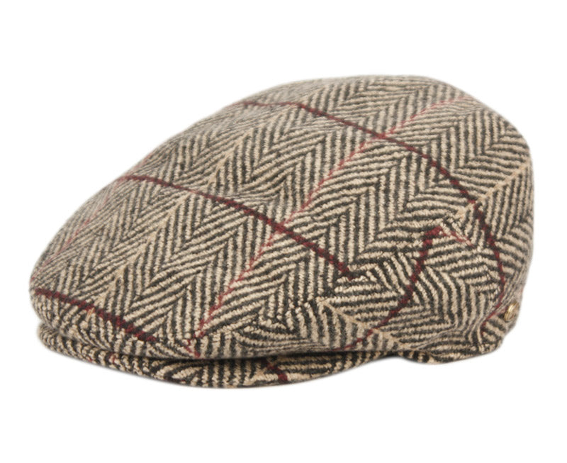 Herringbone Tweed Wool Ivy Caps