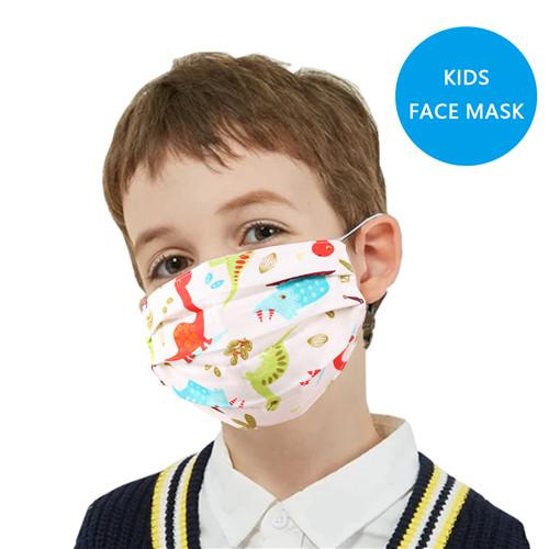 Kids Size - Pleated Washable & Reusable Cotton Face Mask