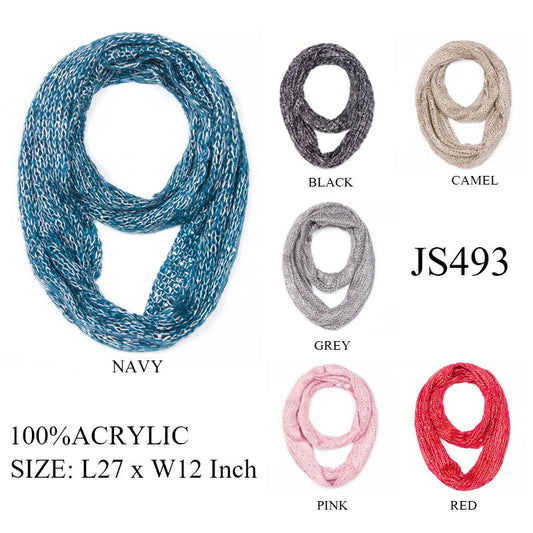 Infinity Scarf Knitted With Sequin cs 