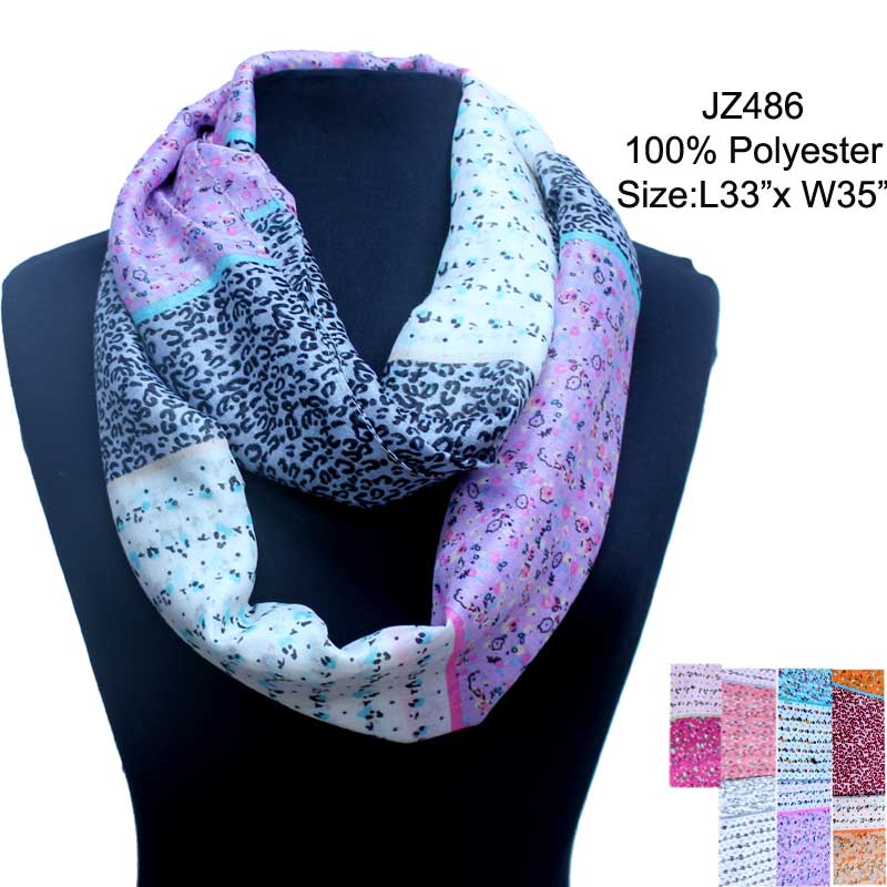 Floral Print Infinity Scarf