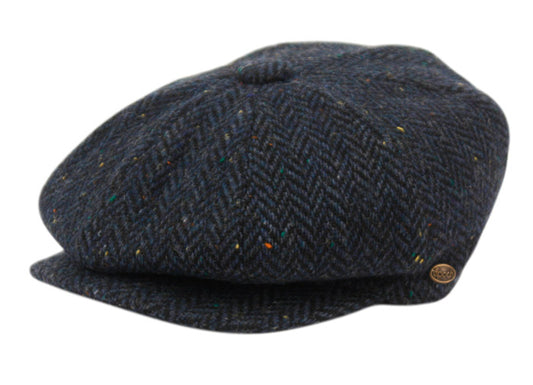 Tweed Herringbone Wool Blend Newsboy Hats