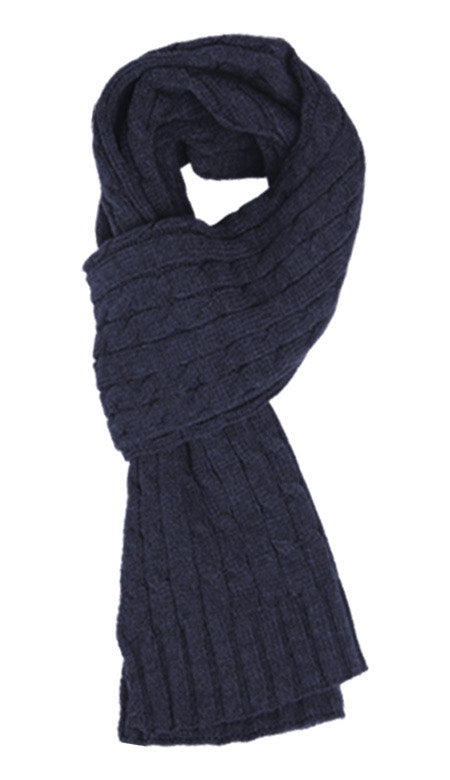 Men'S Chunky Knitted Scarf