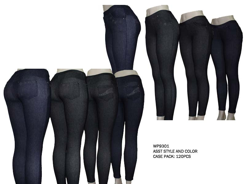 Cotton Jean Style Legging
(Asst Style In The Case), GDPWP9301-AT