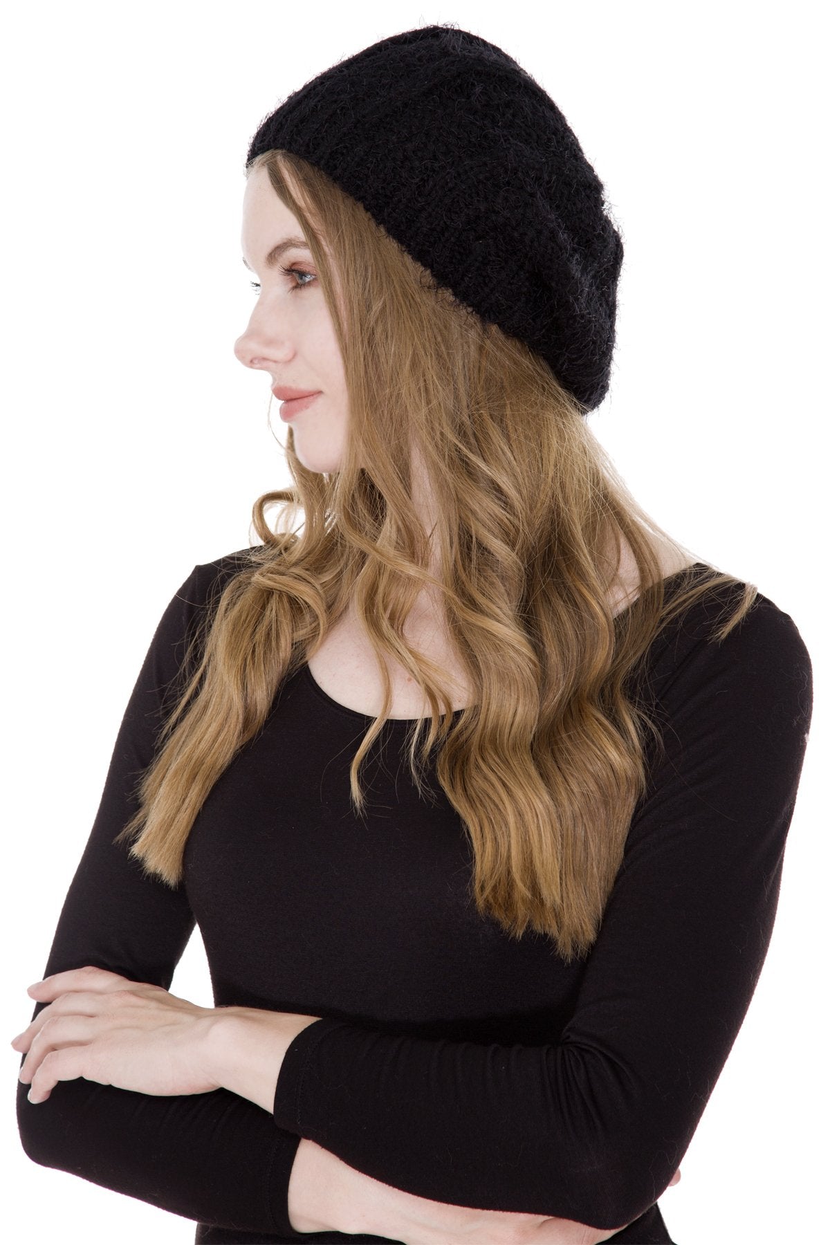 Solid Color Knitted Beret