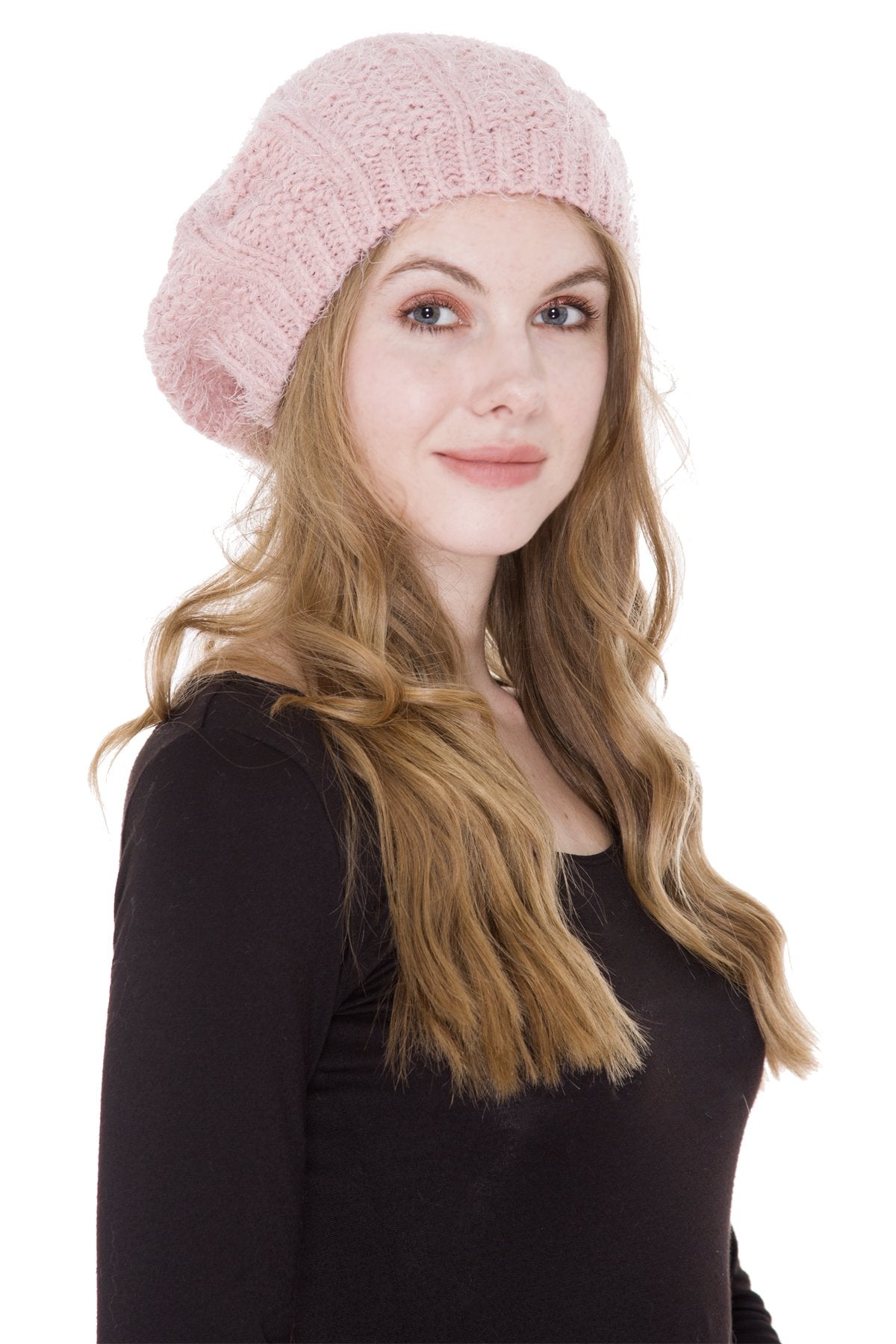 Solid Color Knitted Beret